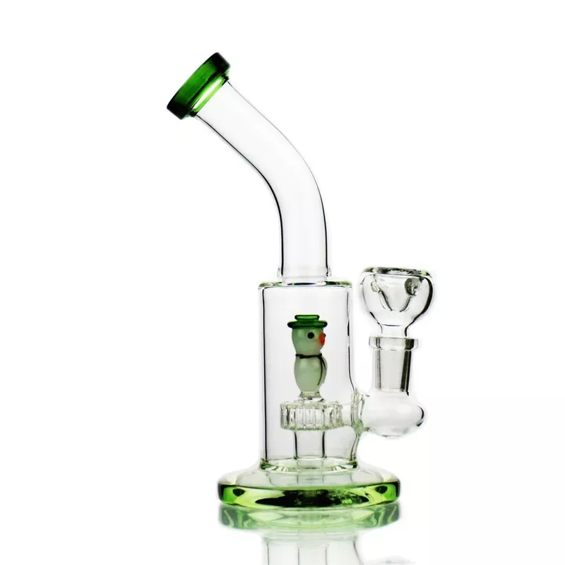 7″ Snowman shower Perc Bong
