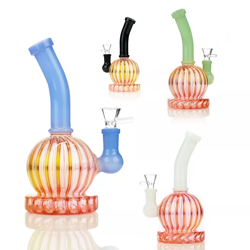 7 ” Water Pipe Bong Golden Base with 14mm Male Bowl