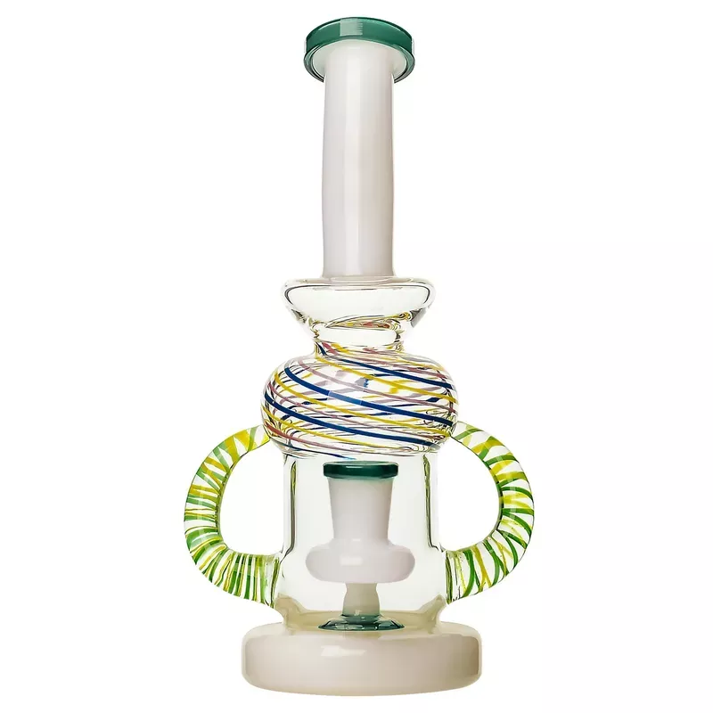 8.5 ” Glass Spiral Horns Bong