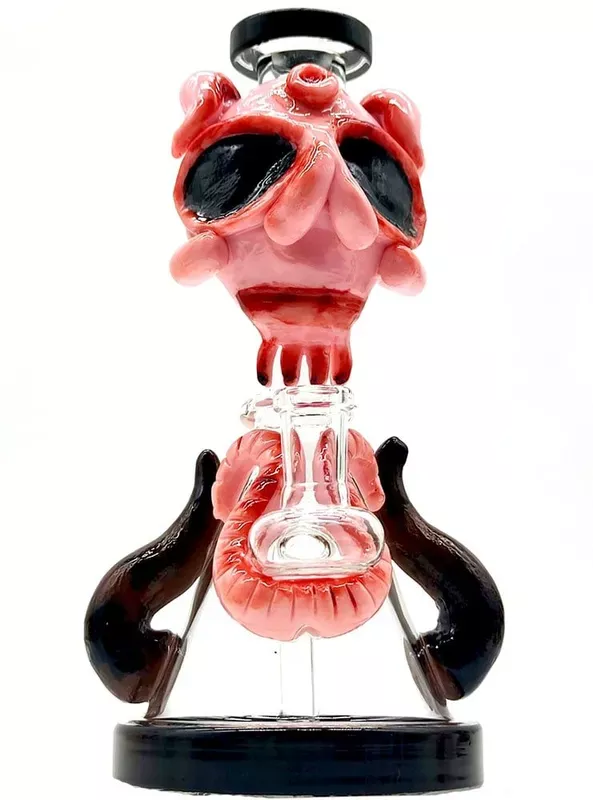 8 ” Halloween 3D Glass Bong Water Pipe