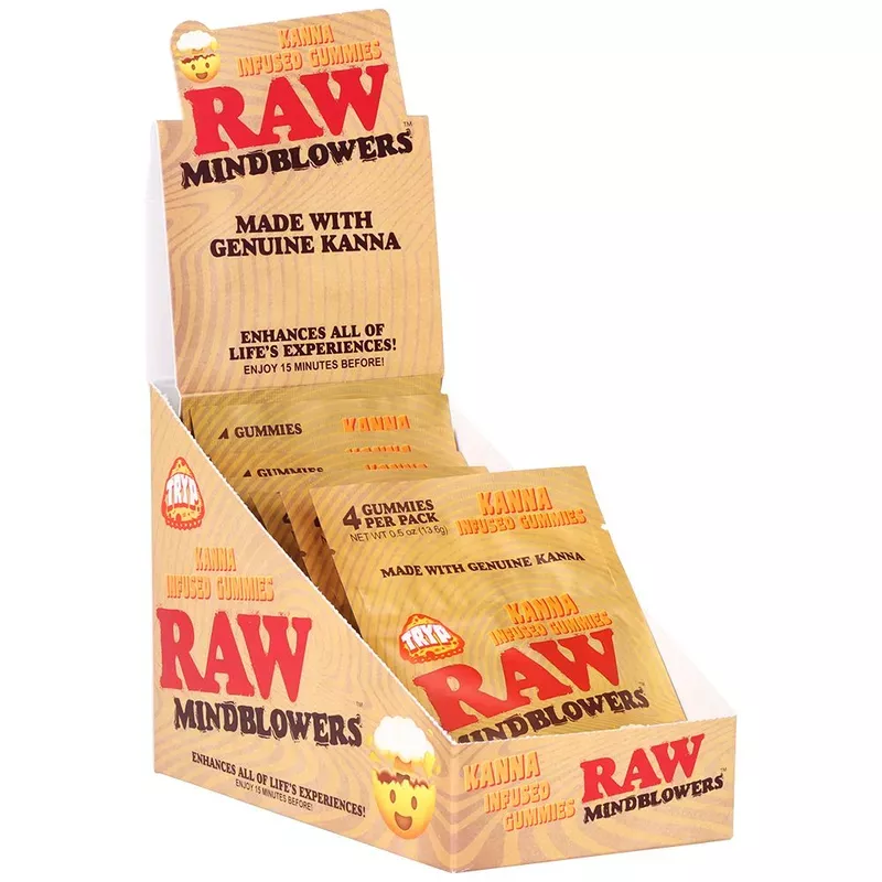 8PK DISPLAY RAW Mindblower Kanna Infused Gummies – 4pc