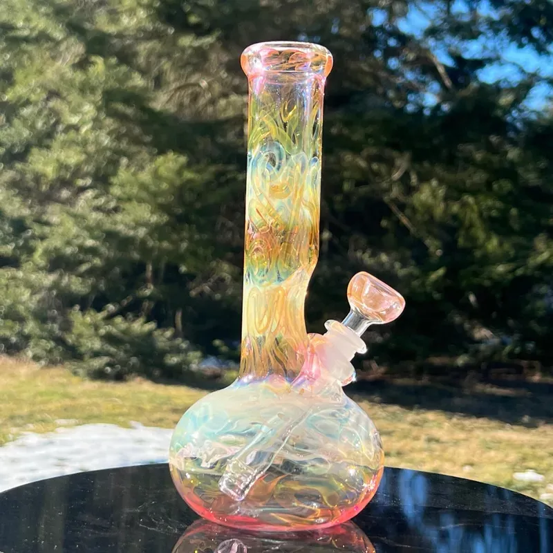 9.5″ Fumed Swirl Bubble Bong