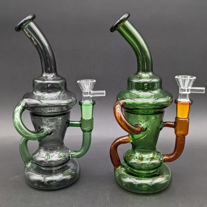 9 ” Full Color Klein Recycler Bong