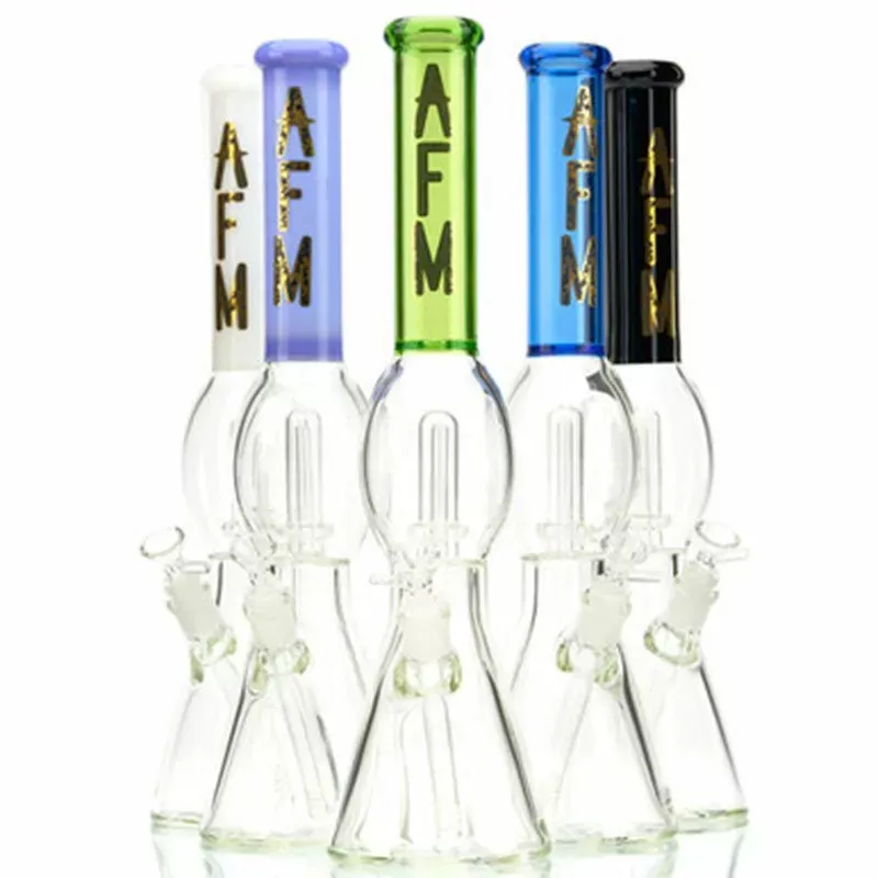 AFM 18 ” UFO Percolator w/ Color Sleeve Beaker Water Pipe