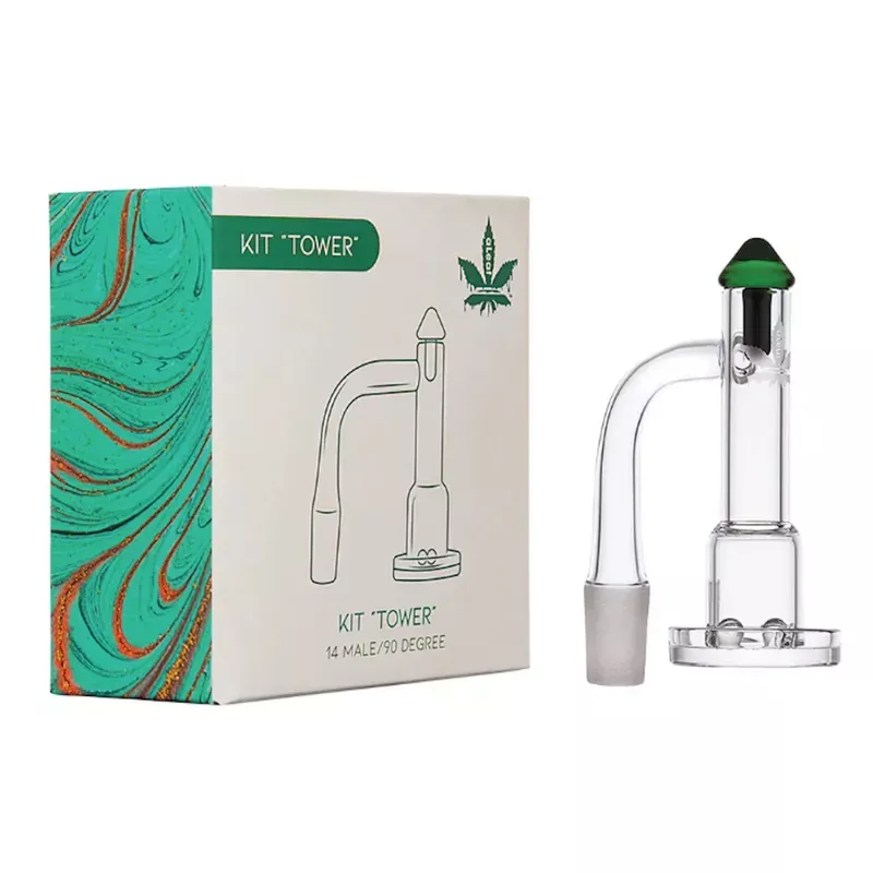 aLeaf Tower Quartz Banger Spinner Kit – 14mm Male