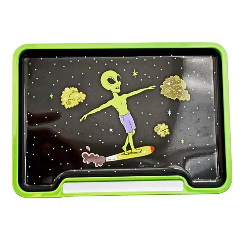 Alien Doobie Surfer Rolling Tray Box