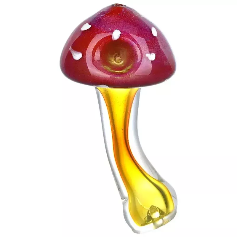 Amanita Mushroom Fumed Glass Pipe