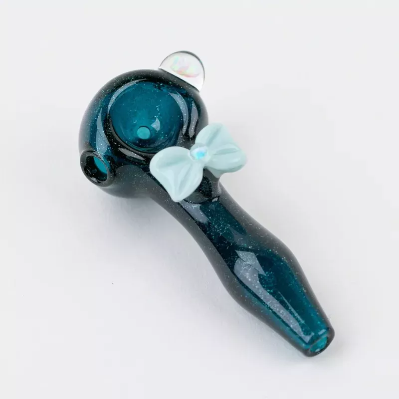 Anthea Glass Baby Stardust Bow Mini Spoon Pipe