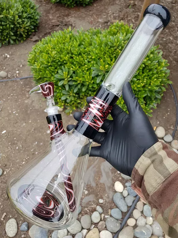 AUGY GLASS – Heady Wig-Wag Beaker Bong – #5