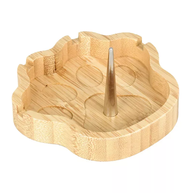 Bamboo Dog Paw Spiked Ashtray | 4.25 ” x 4 “