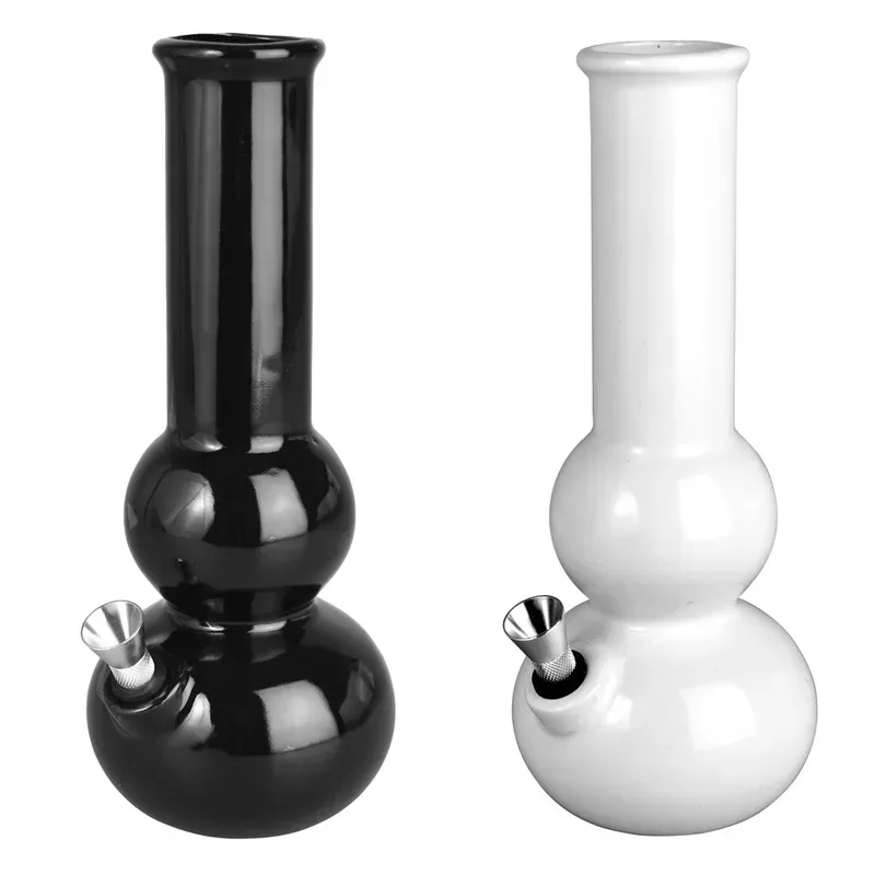 Bauble Vase Ceramic Water Pipe – 8.5 ” / Colors Vary