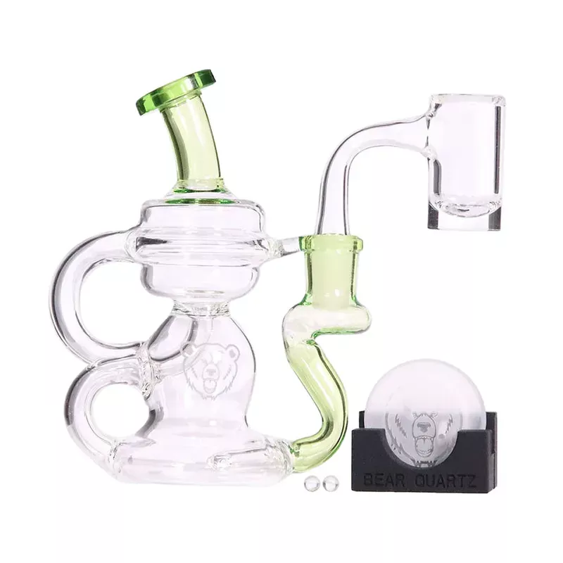 Bear Quartz BQ Cycler Recycler Dab Rig Box Set | 5.5 ” | 14mm F