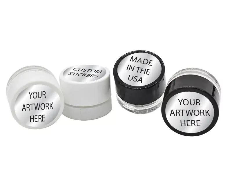 Beast Branding CUSTOM PRINTED STICKERS – 1.5 ” Circle for Concentrate Container or Flower Jar