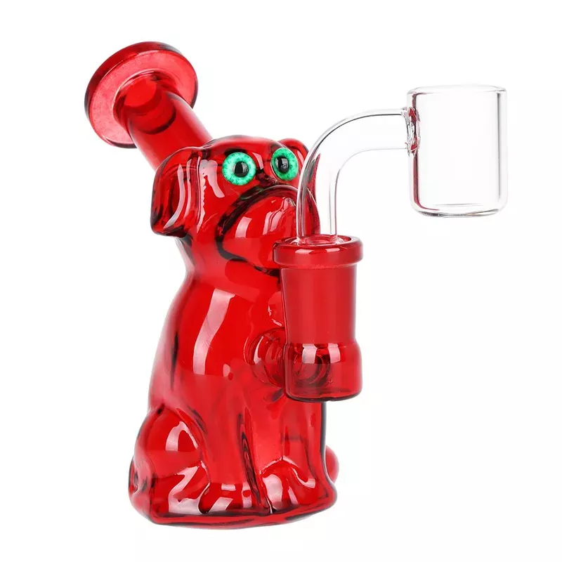 Big Red Dog Glass Dab Rig – 4 ” / 14mm F
