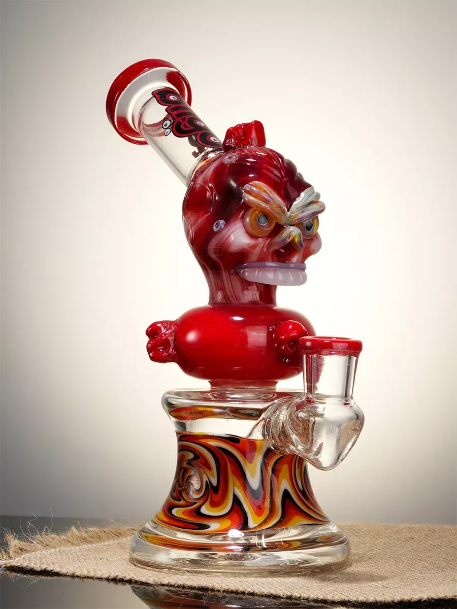 Biigo 8.5″ Mini Cool Skull Glass Dab Rig