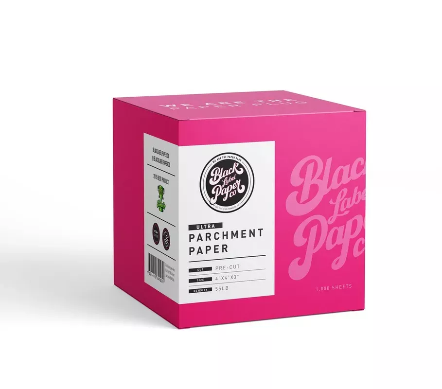 Black Label Paper Co. Parchment Paper Sheets 4 ” x 4 ” 55lbs (1000 Sheets)