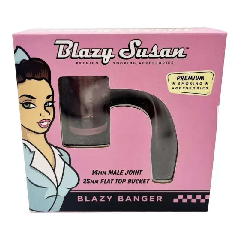 Blazy Susan 14mm Male Joint 25mm Flat Top Bucket Banger