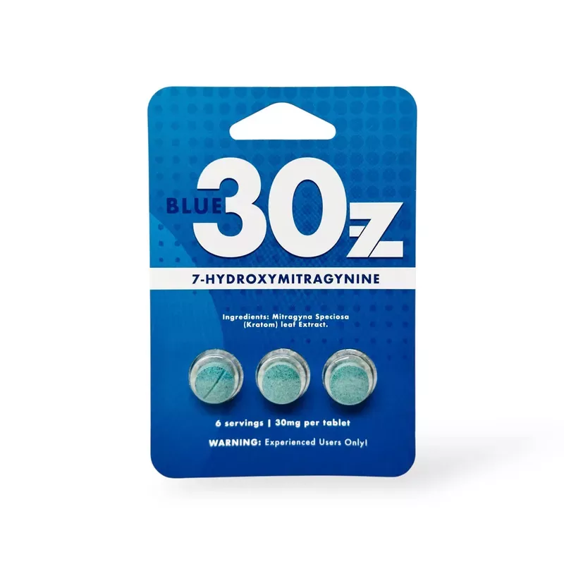 BLUE30Z 7-HYDROXY 30MG PER TAB (3CT PACK)