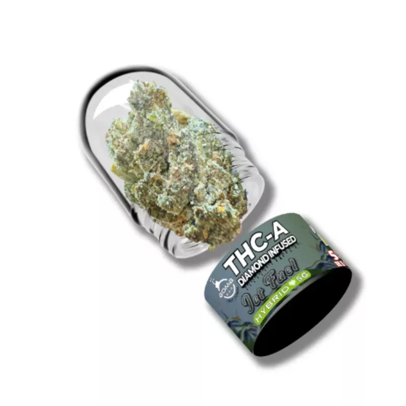 Bomb Bar Diamond Infused Jet Fuel THC-A Flower – 5g