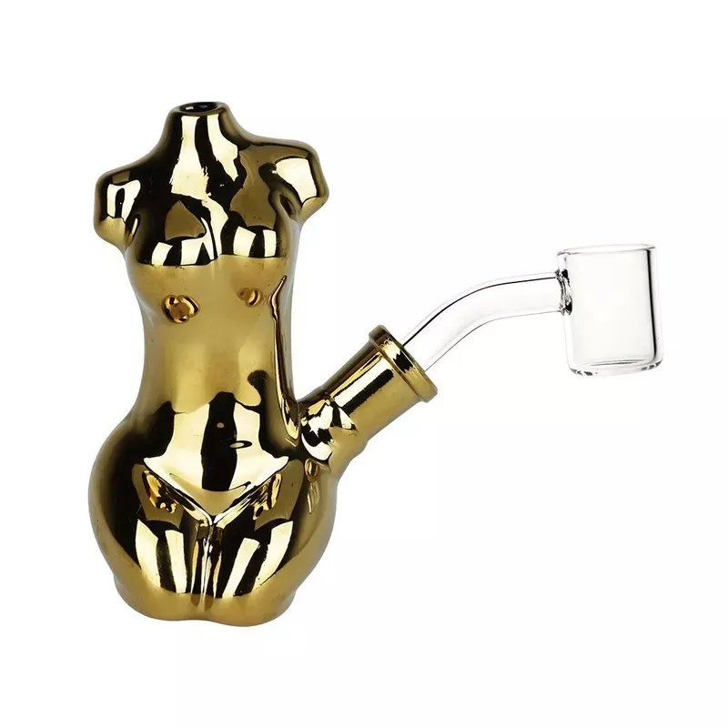 Buxom Body Electroplated Glass Dab Rig | 4.25 ” | 14mm F