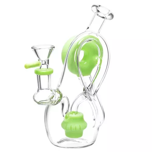 CaliConnected 6.5” Twisted Donut Recycler Bong