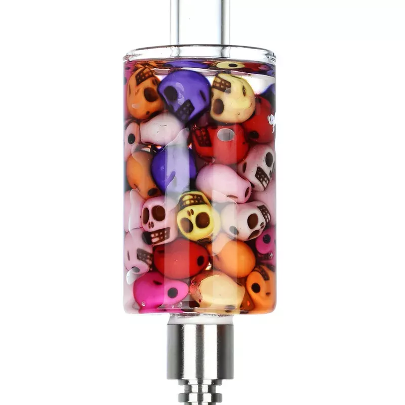Catacomb Glass Dab Straw w/ SS Tip – 7.75 ” “