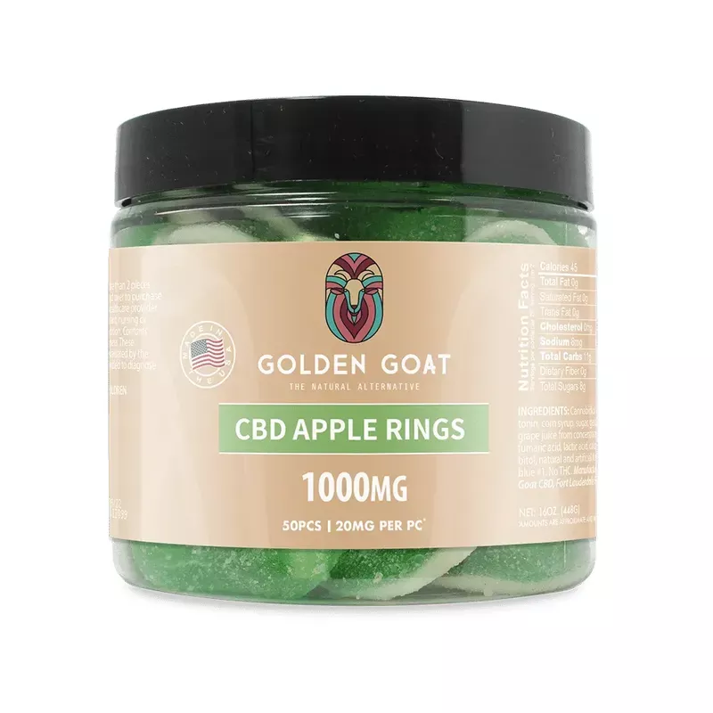 CBD Gummies 1000MG – Apple Rings