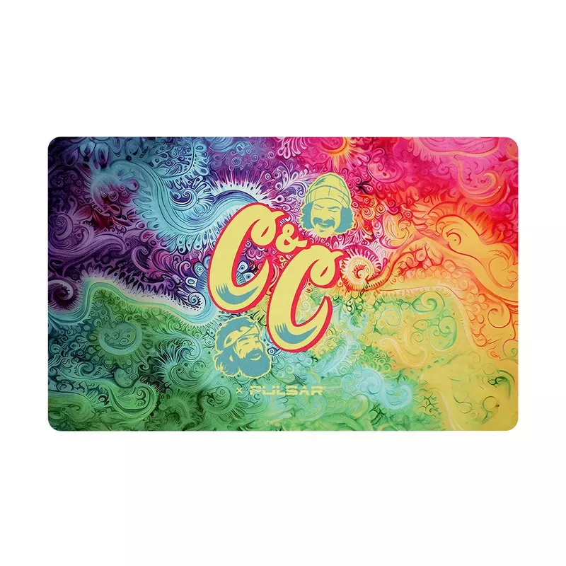 Cheech & Chong’s x Pulsar DabPadz – Tie Dye Paisley / 16 ” x 10 “