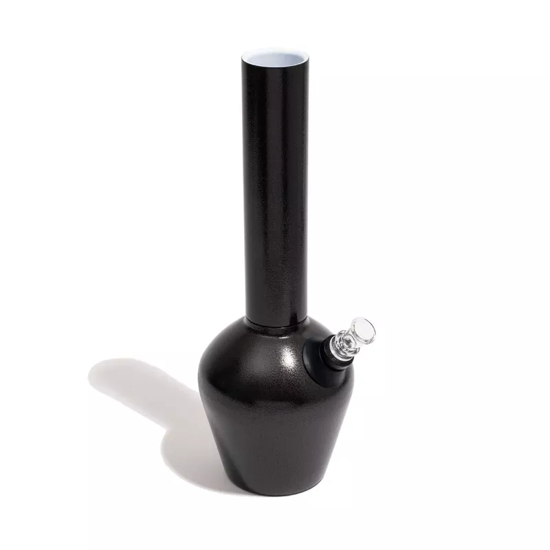 Chill Steel Pipes Black Armored 13 ” Insulated Bong with Ceramic Interior & Aluminum Diffuser