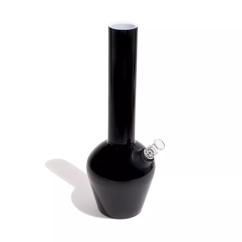 Chill Steel Pipes Gloss Black 13 ” Mix & Match Bong w/ Insulated Base & Ceramic Interior