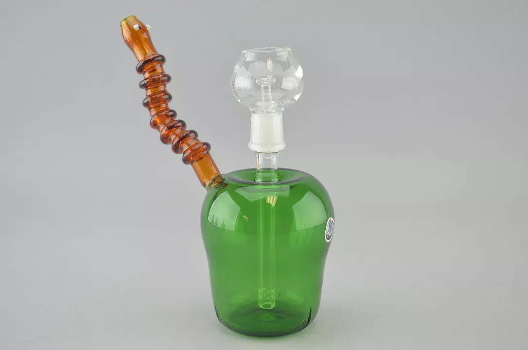 CRUSH – Apple Worm Dab Rig w/ 14mm Dome & Nail – #2