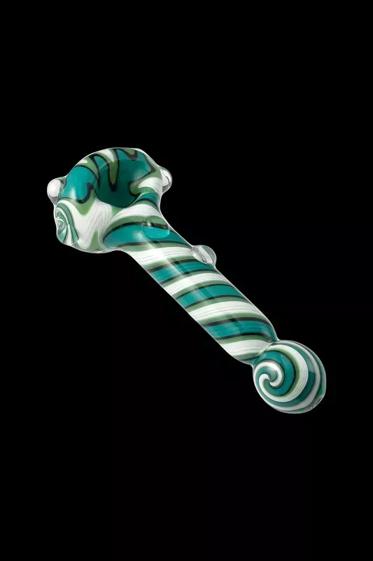 Crush Spiral Body Wig-Wag Head w/ Bulb Mouthpiece Hand Pipe