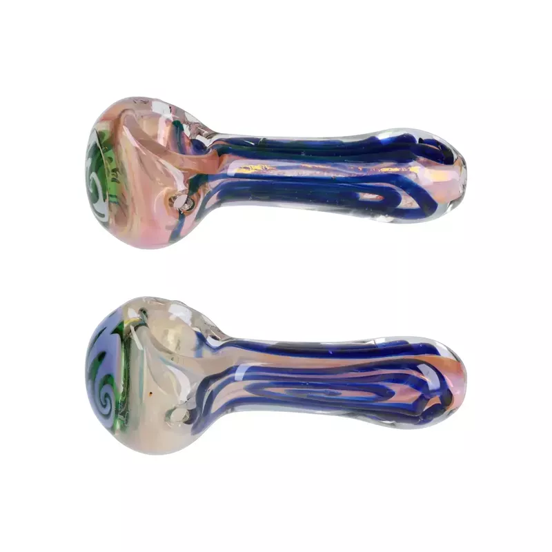 DankStop Frit Blood Color Art Pipe – 4 in.