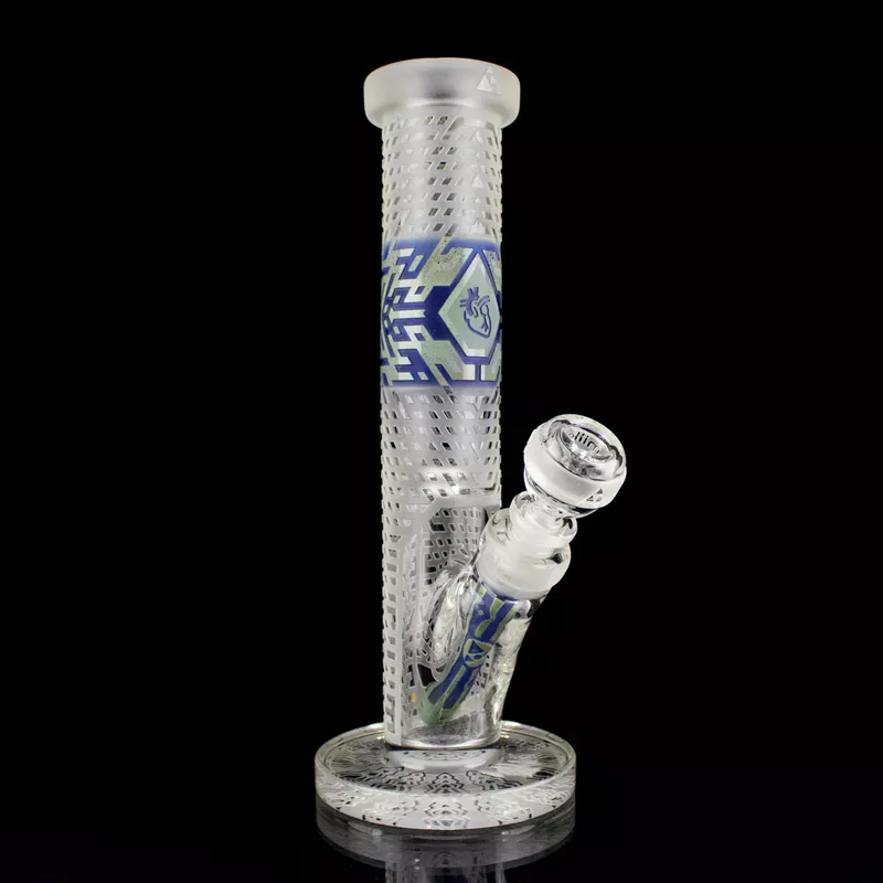 Dark Blue Crystallized Straight Tube #MK-1070T