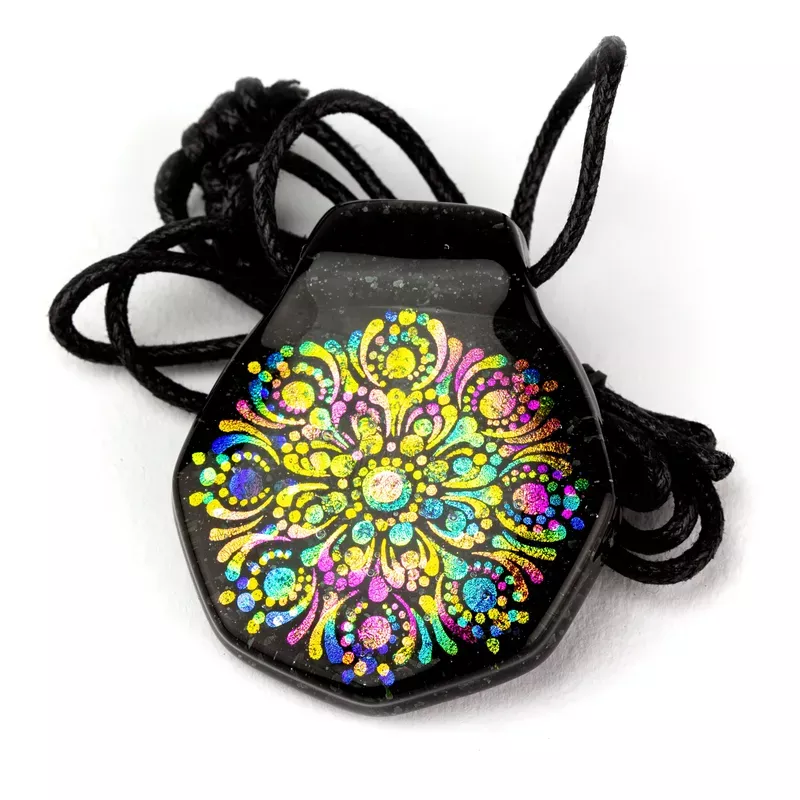 Dichro Mandala Pendant #DRK02
