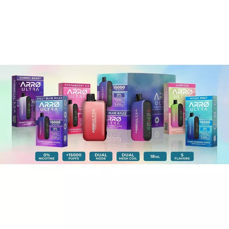 Disposable | Arro Ultra | Plant Based |15k | Zero Nicotine