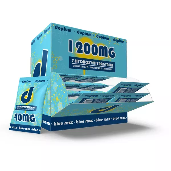 DOPIUM 7-HYROXYMITRAGYNINE 40MG TABLETS (30CT/DISPLAY)