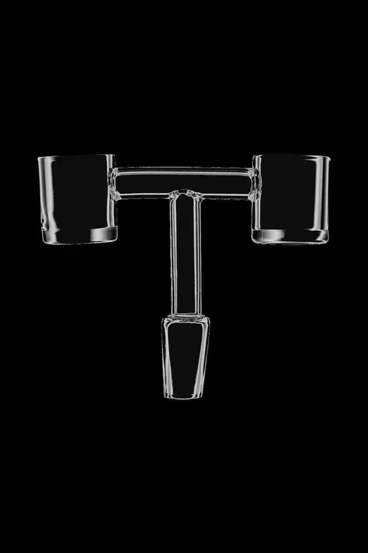 Double Barrel Dual Quartz Banger – 14.5mm Male