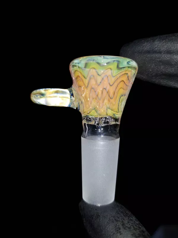 EMPIRICAL – 4-hole Martini Slide w/ Fumicello Donut Handle & 14mm Joint – Fume Wig-Wag #5