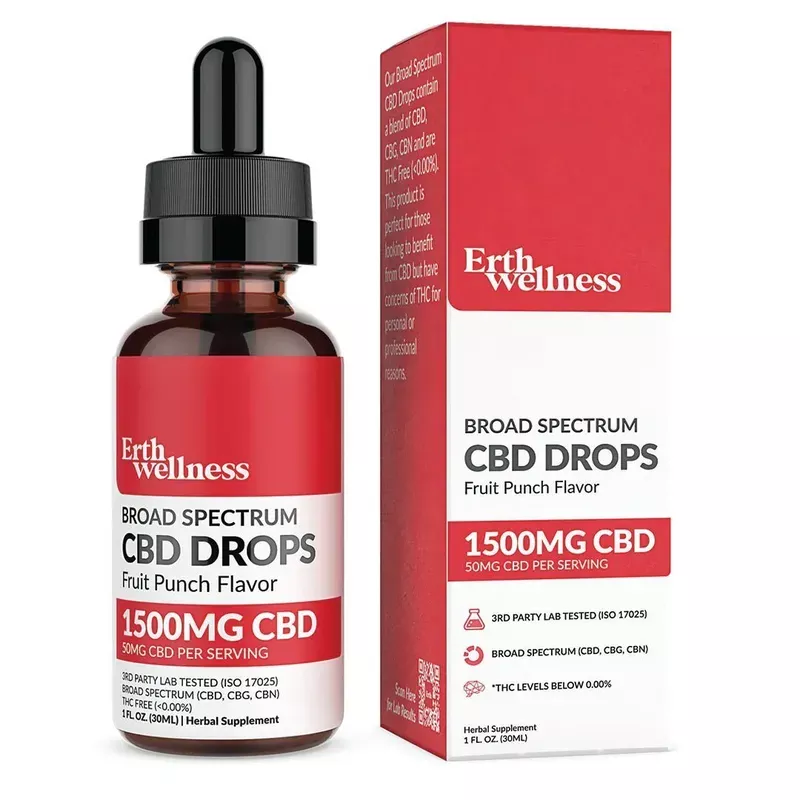 Erth Wellness Broad Spectrum *THC Free – Fruit Punch – 1500MG