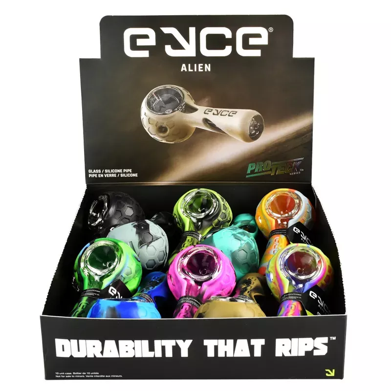 Eyce ProTeck Alien Spoon Pipe – 4.5 ” / Asst 10PC