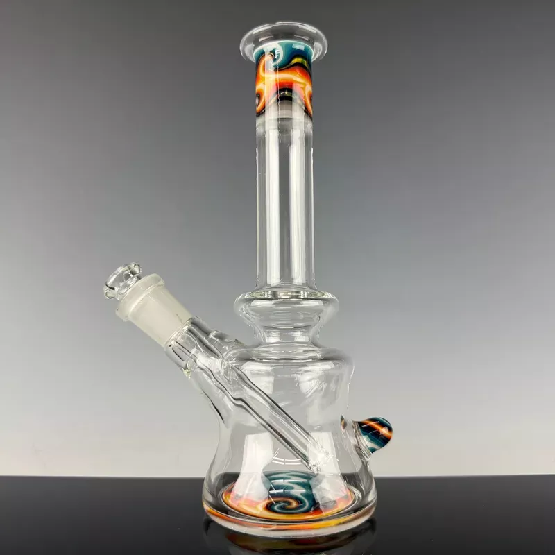 “Fire & Ice ” Wig Wag Mini Tube by N3rd Glass