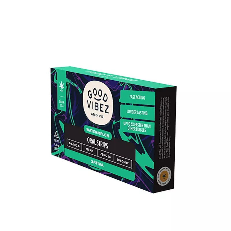 Good Vibez D8 + THC-P Strips – 25mg