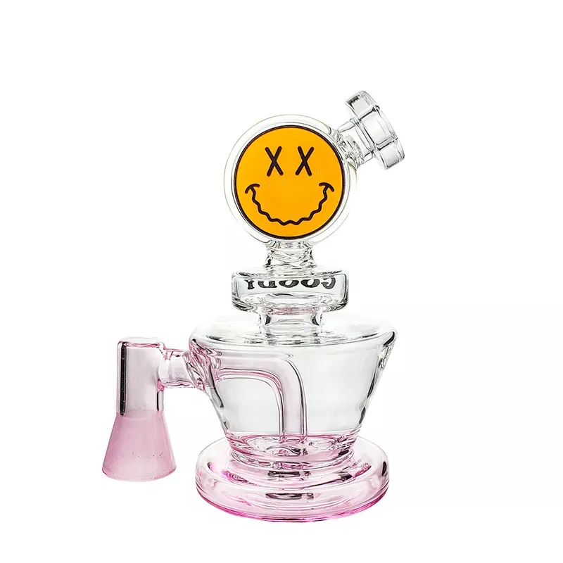 Goody Glass Mini Big Face VR Dab Rig with 4 Hole Disc Percolator