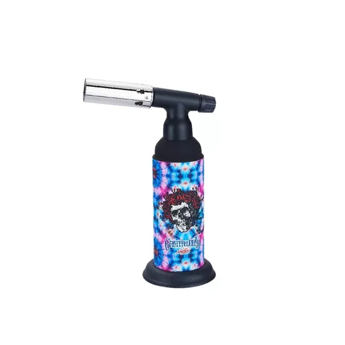 Grateful Dead x SMOXY Dragon Torch with Tin – Blue Skull & Roses