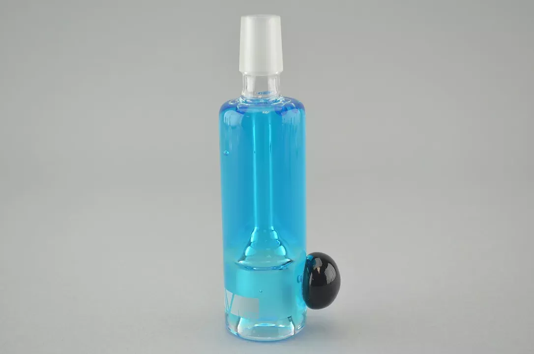 GRAV LABS – 14mm Male to 14mm Female Glycerine Cooling Adapter – Blue