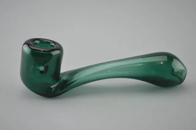 GRAV LABS – Dry Pipe Sherlock w/ Single Hole Push Bowl and Carb – Dark Green