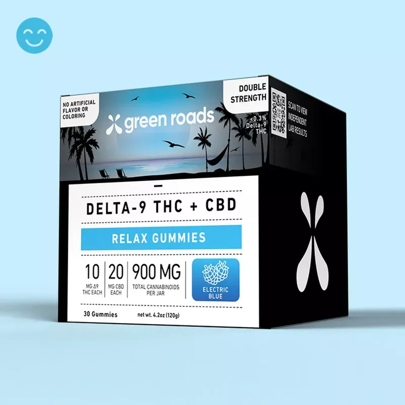 Green Roads CBD + THC Relax Gummies 900mg
