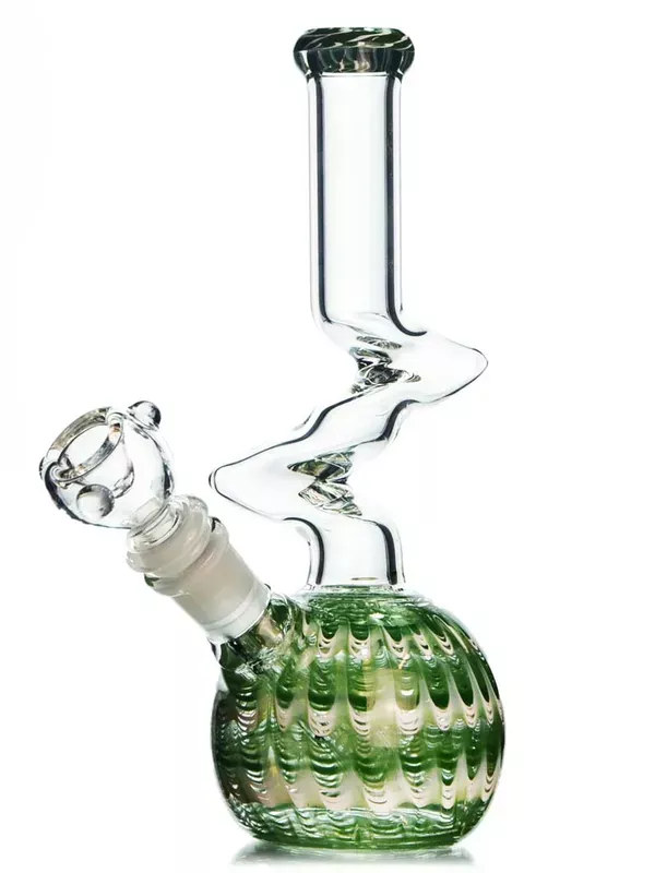 Green Z Shaped Bong