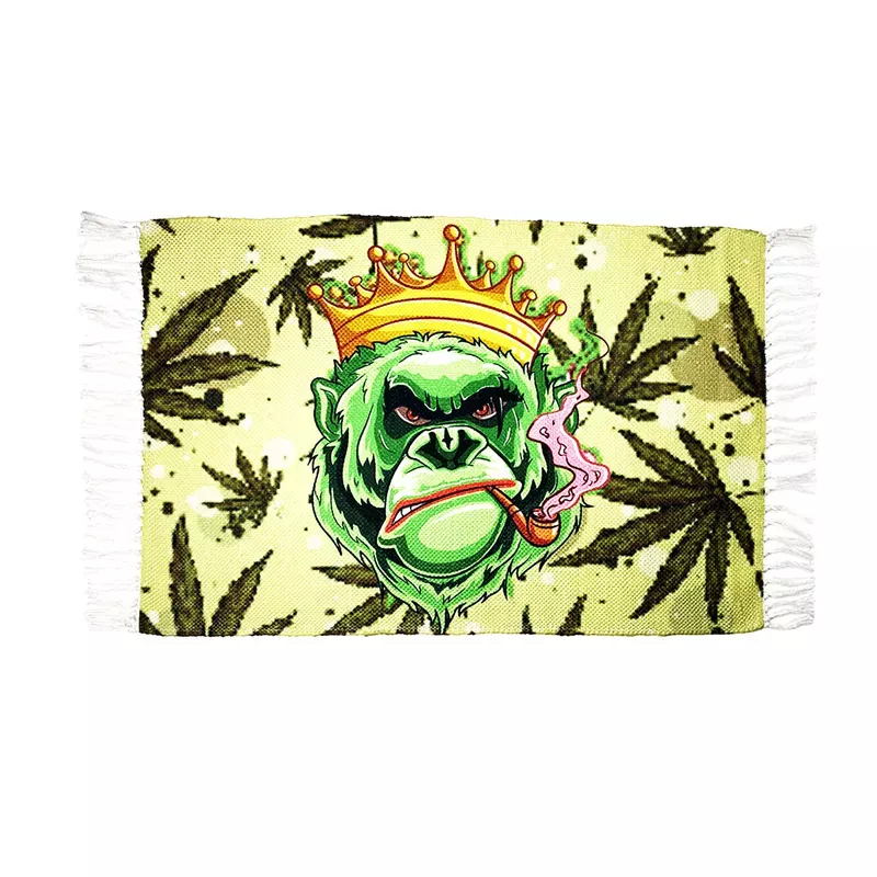 Handloom Printed King Gorilla Art Design Doormat Size 2ft x 3ft
